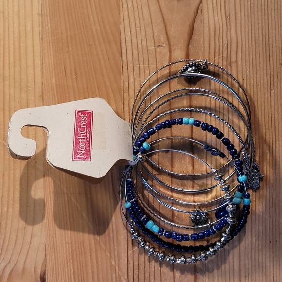 Matching blue and turquoise jewelry set - Picture 4 of 6